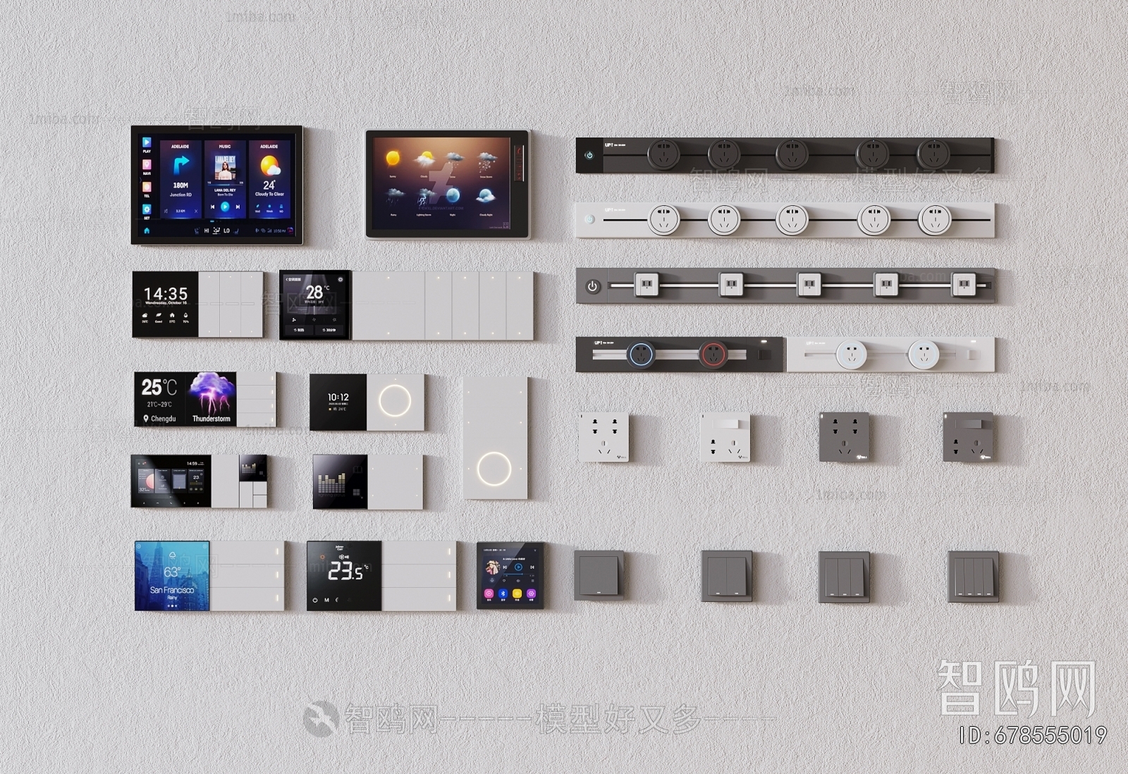 Modern Switch Socket Panel