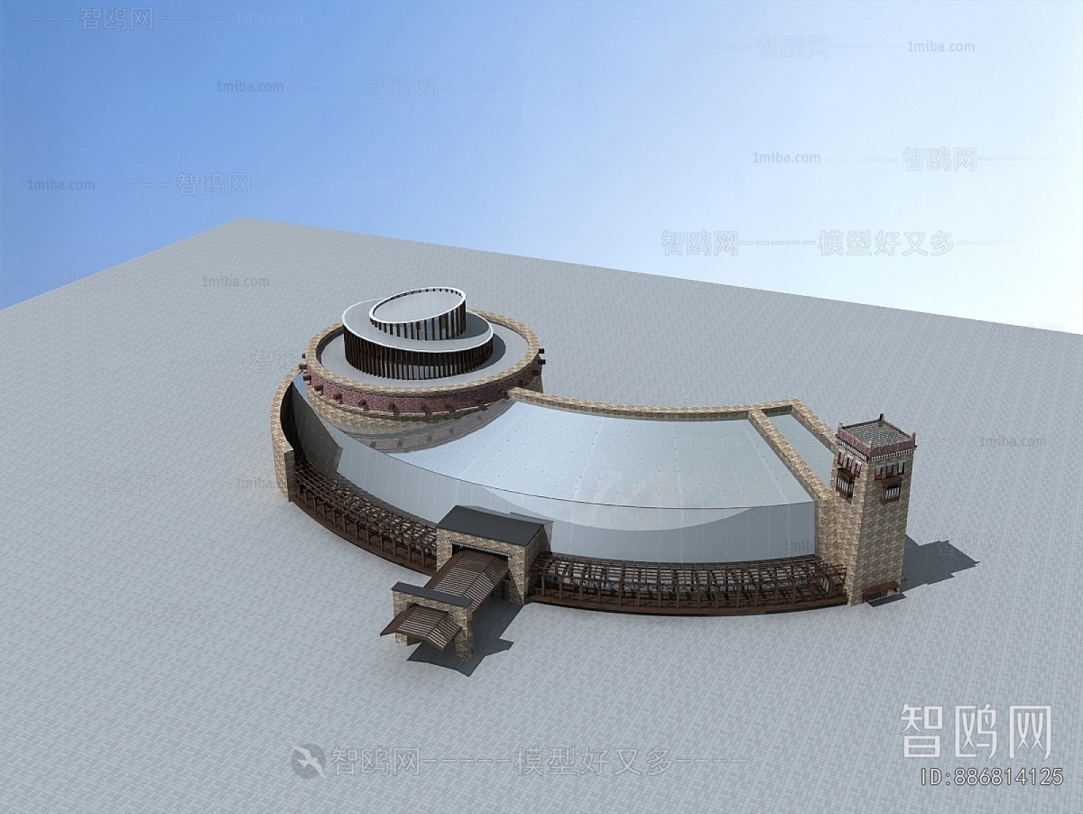 New Chinese Style Building Appearance