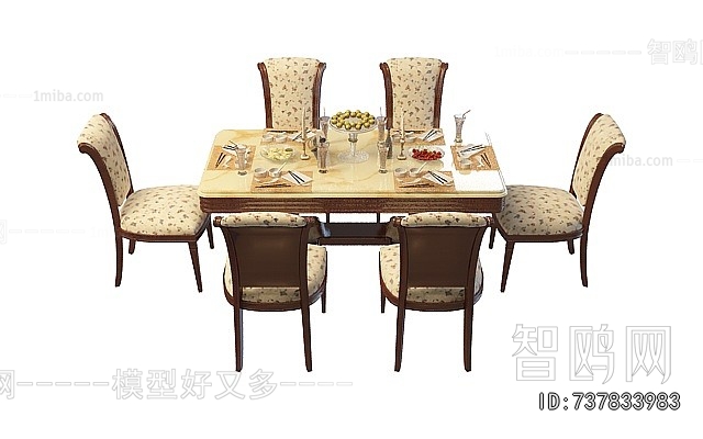 American Style Dining Table And Chairs