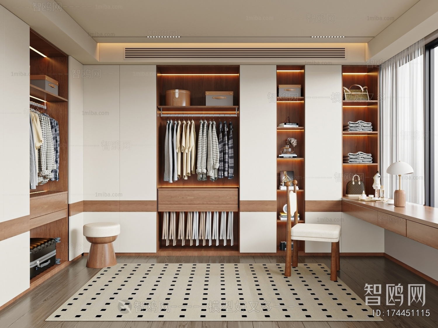 Modern Clothes Storage Area