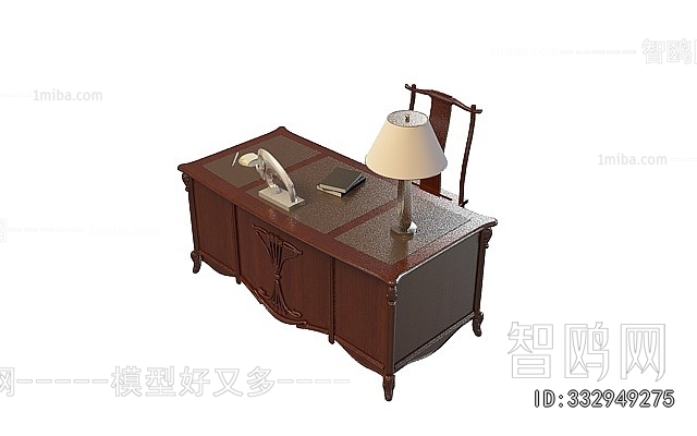 French Style Computer Desk And Chair