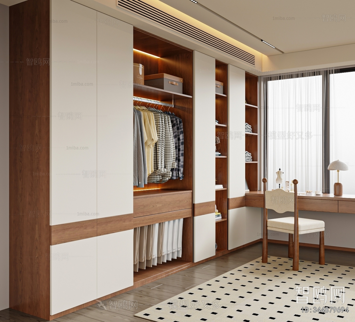 Modern Clothes Storage Area