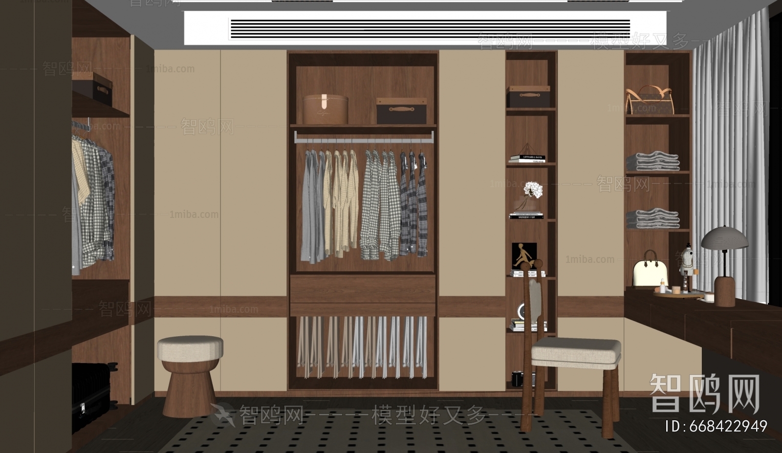 Modern Clothes Storage Area