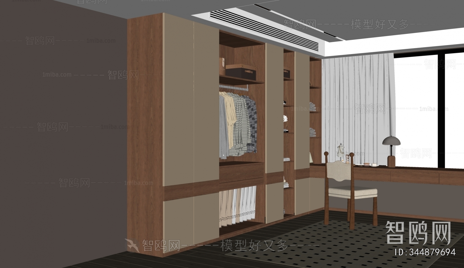Modern Clothes Storage Area