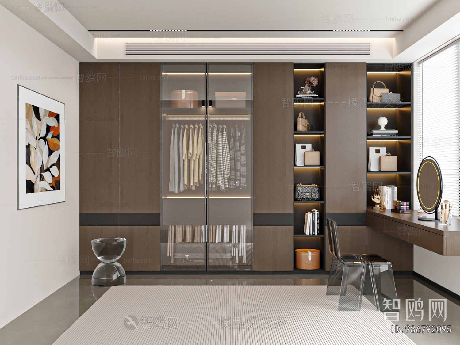 Modern Clothes Storage Area