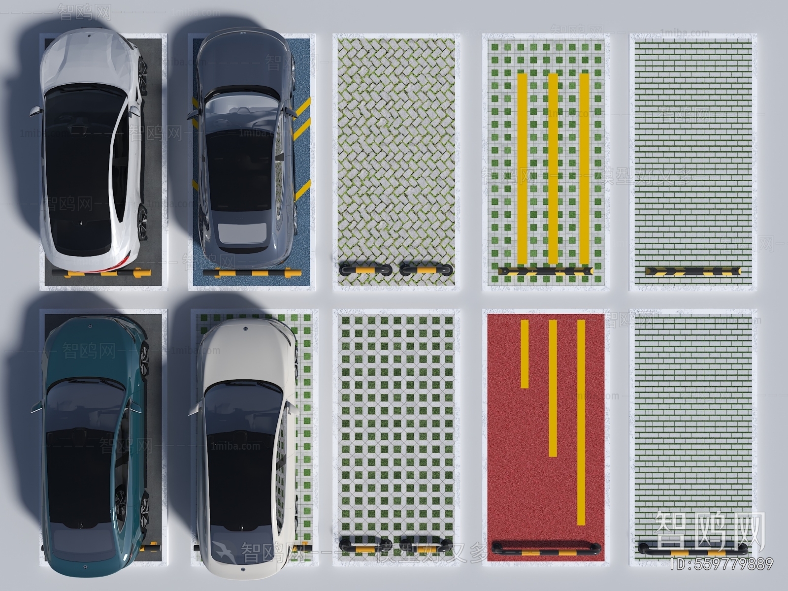 Modern Outdoor Parking Lot