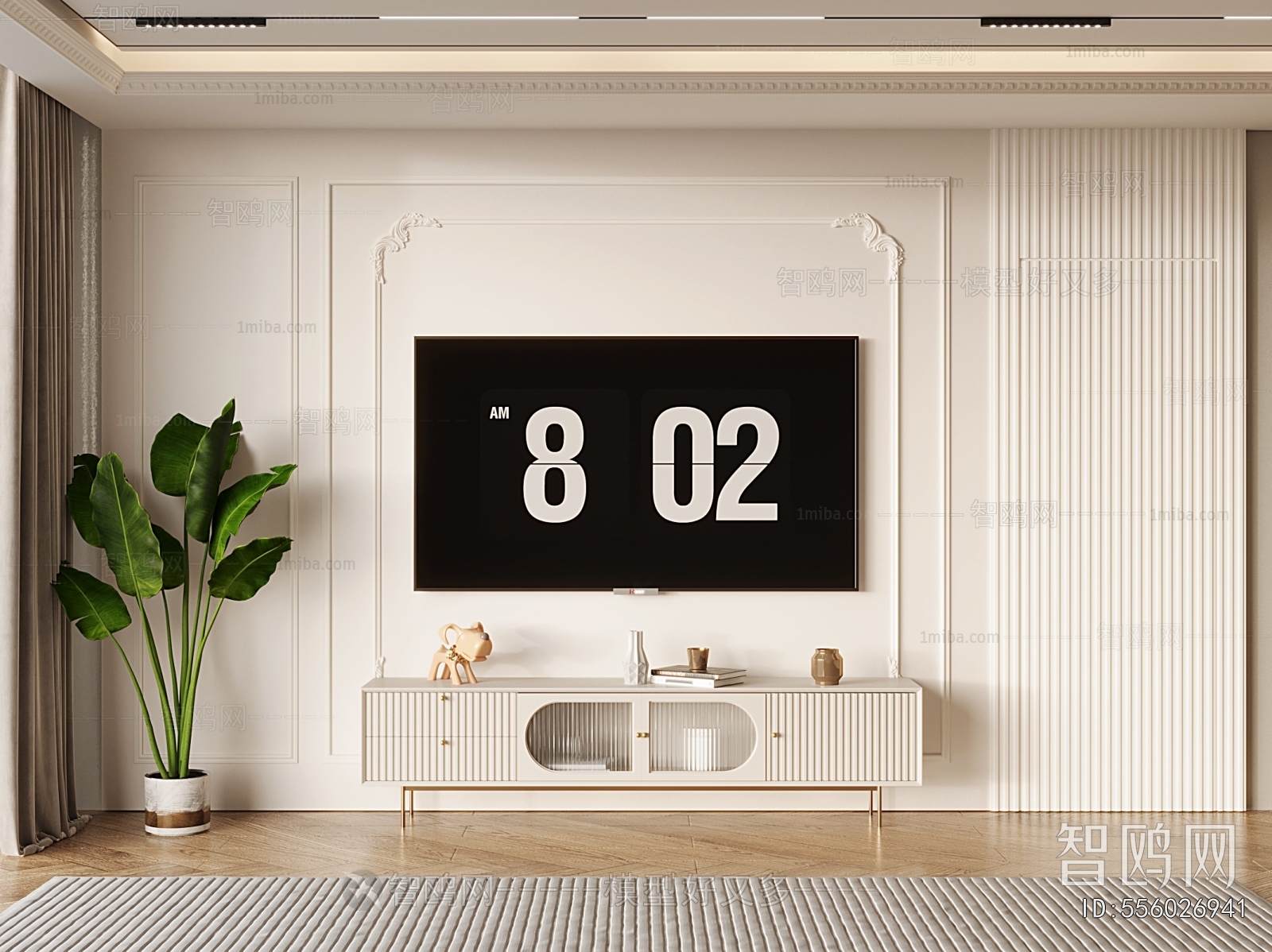 French Style TV Wall