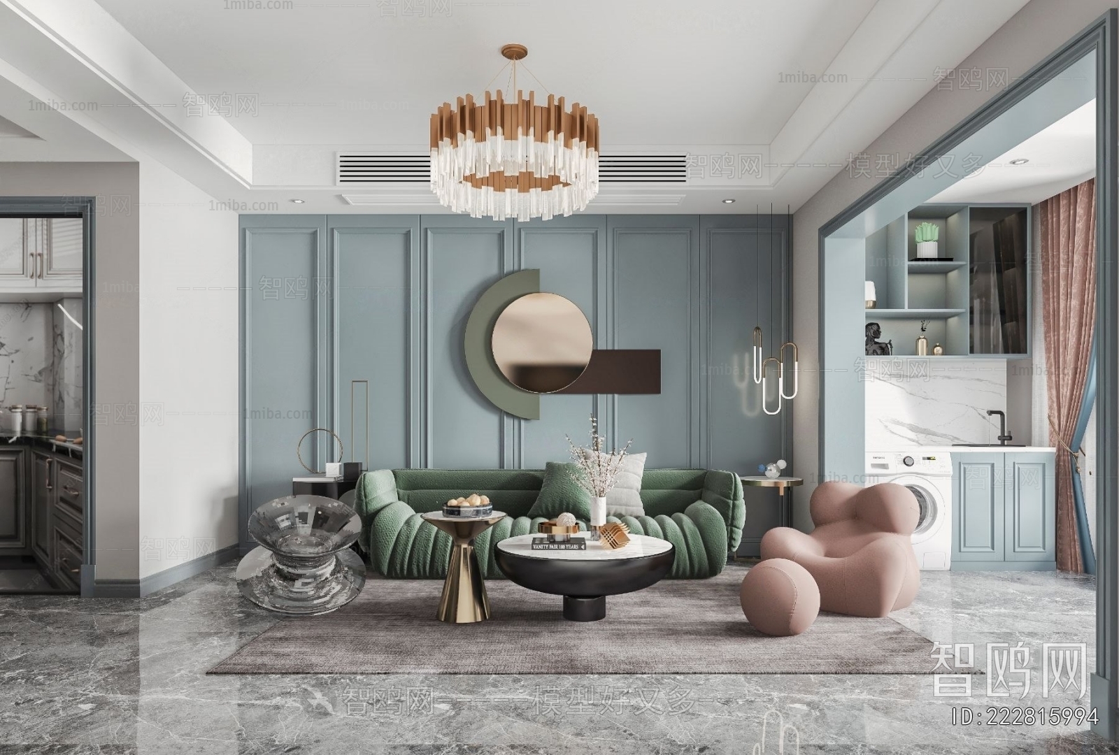 Simple European Style A Living Room