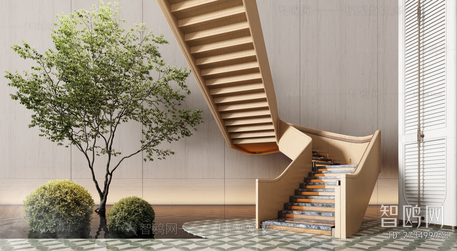 Modern Rotating Staircase