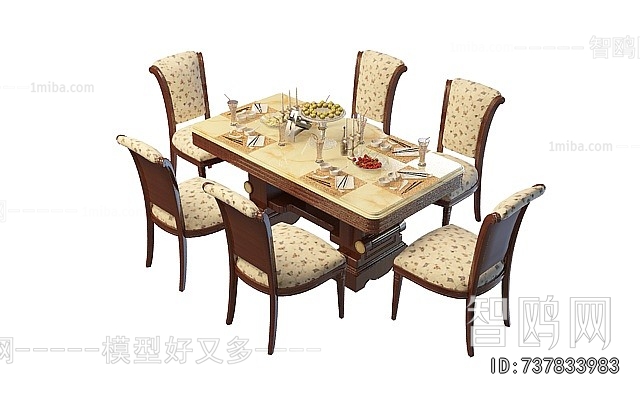 American Style Dining Table And Chairs