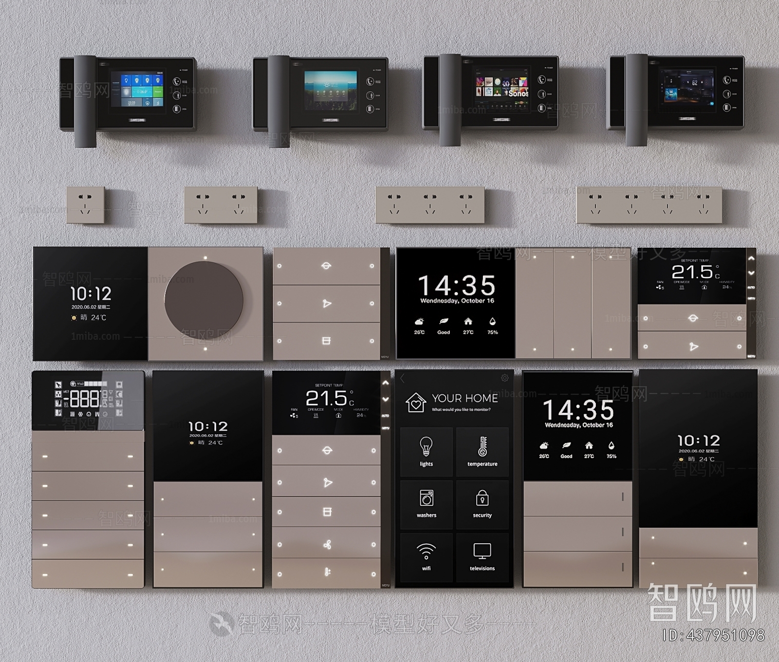 Modern Switch Socket Panel
