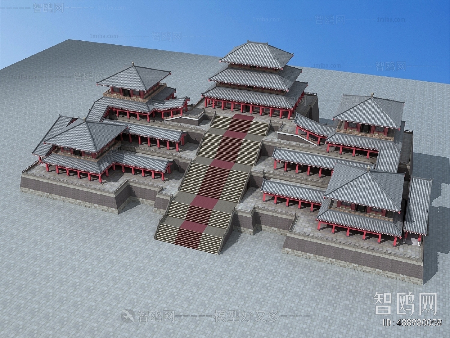 Chinese Style Ancient Architectural Buildings