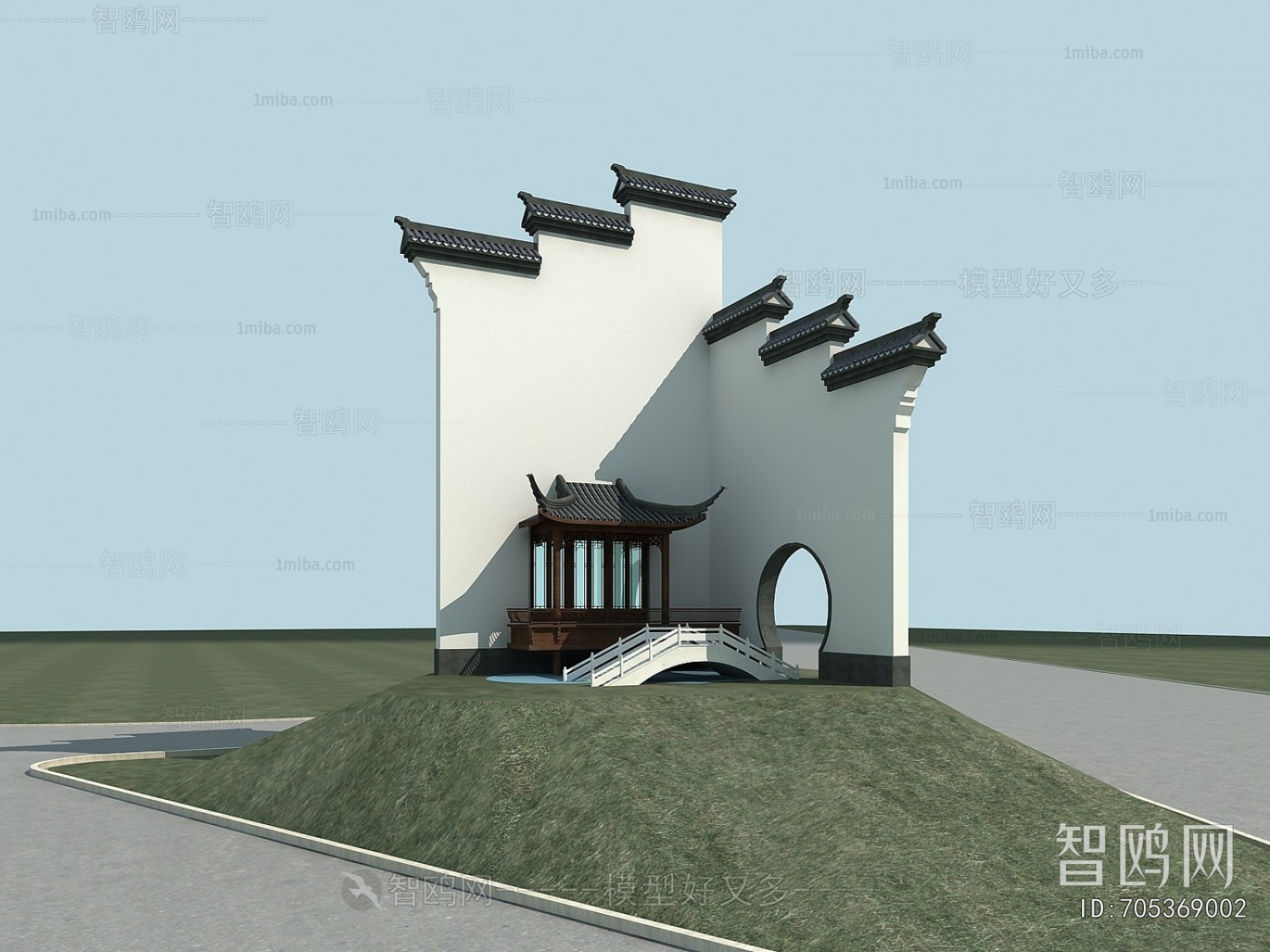 New Chinese Style Facade Element