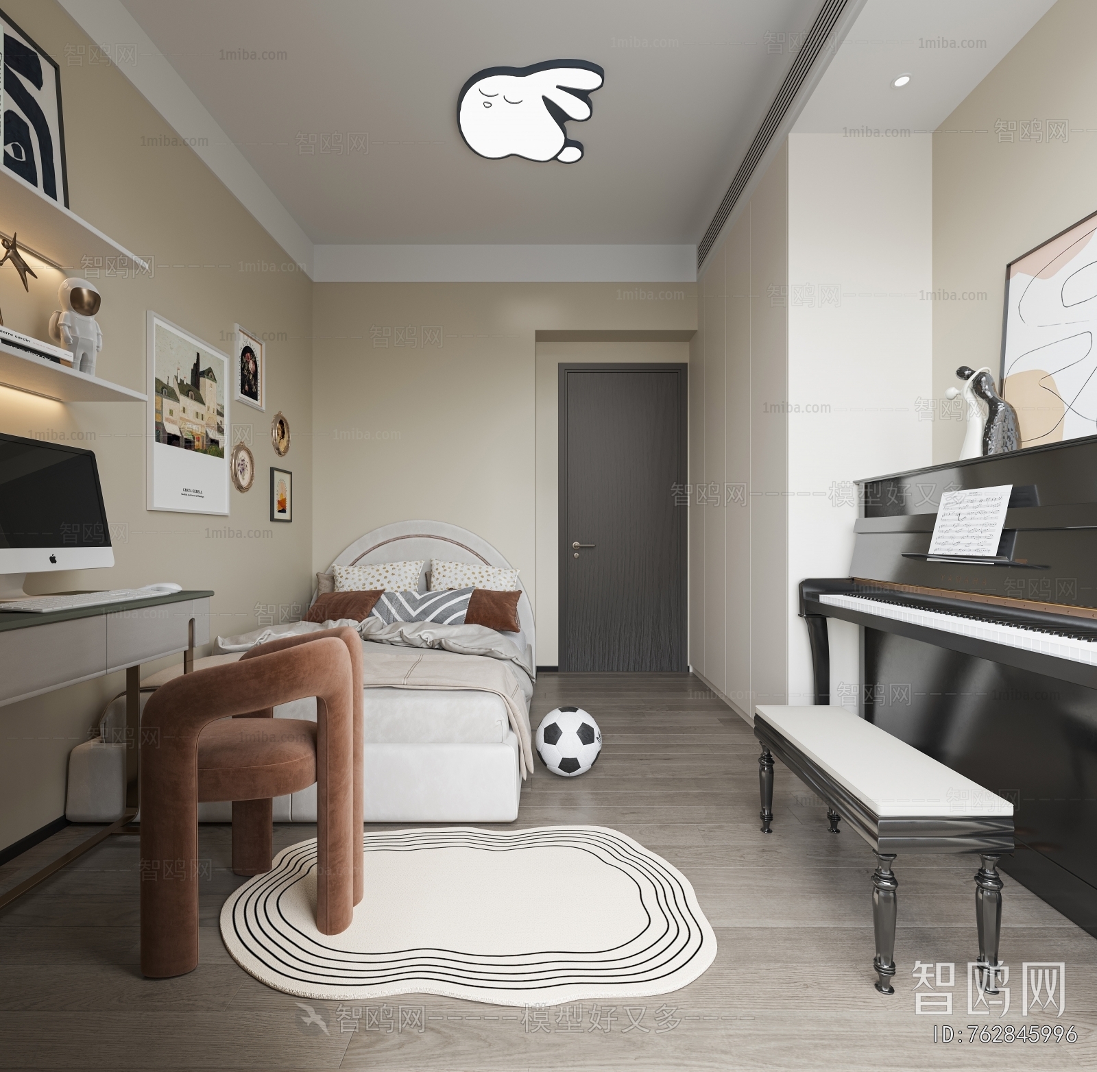 Modern Boy's Room And Son's Room