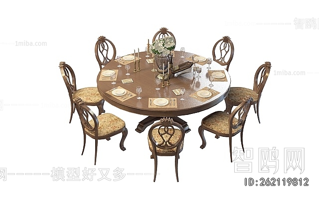 European Style Dining Table And Chairs
