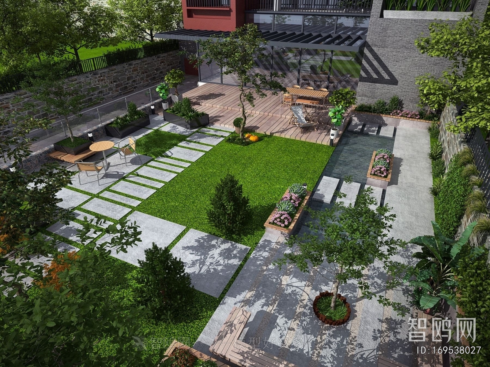 Modern Park Landscape