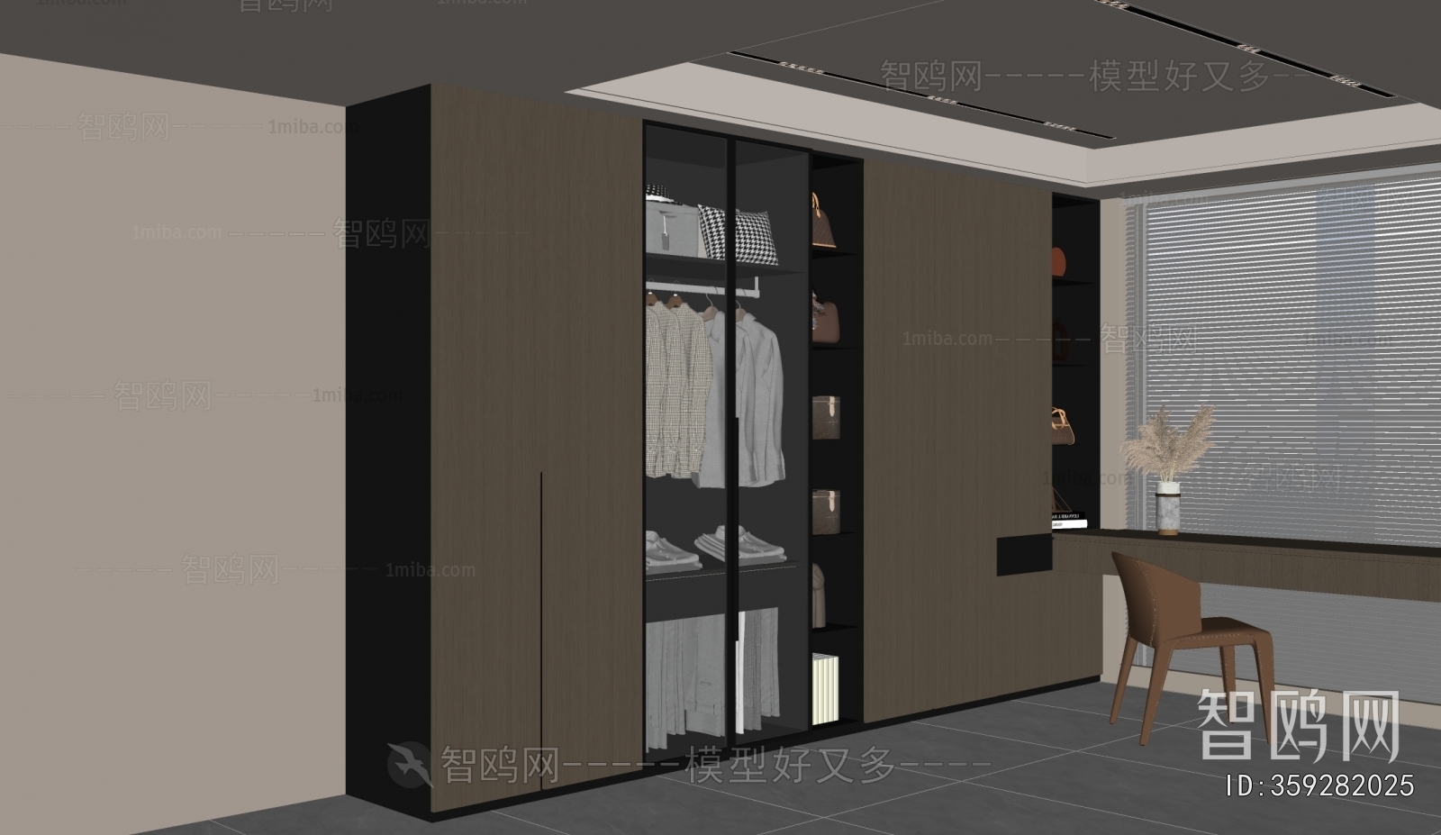 Modern Clothes Storage Area