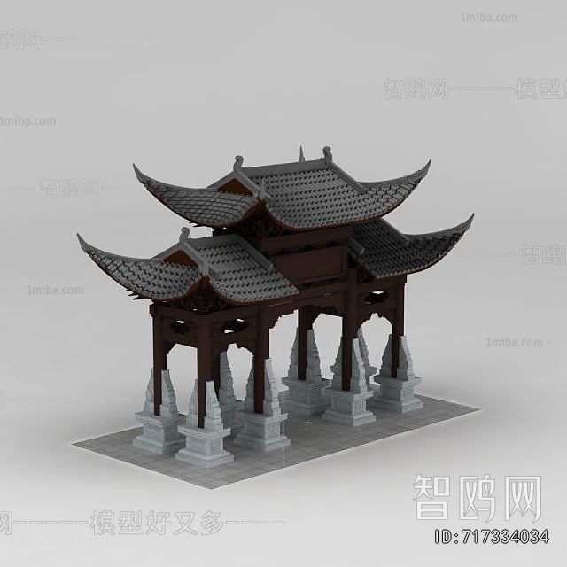 Chinese Style Ancient Architectural Buildings