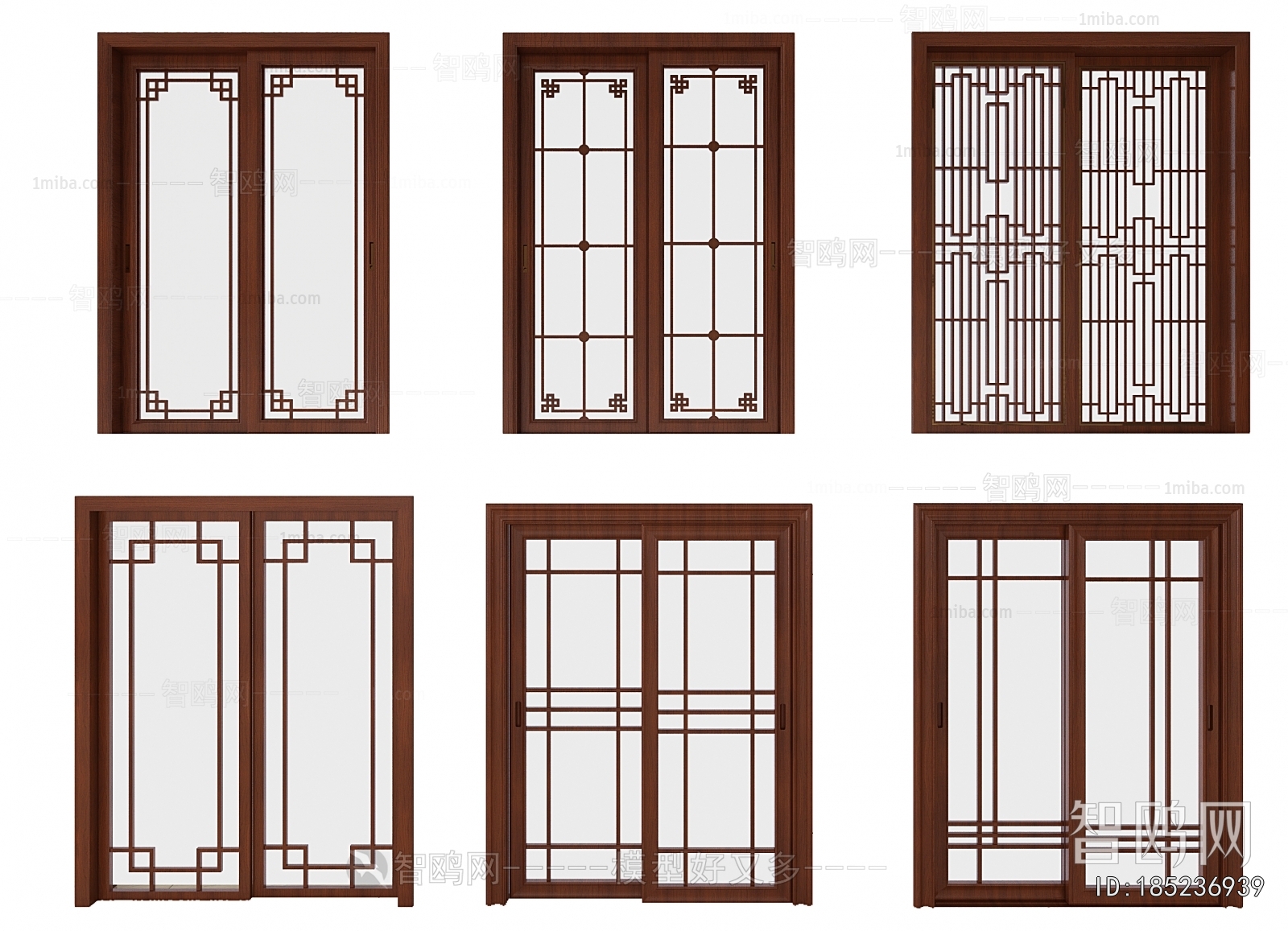 New Chinese Style Sliding Door