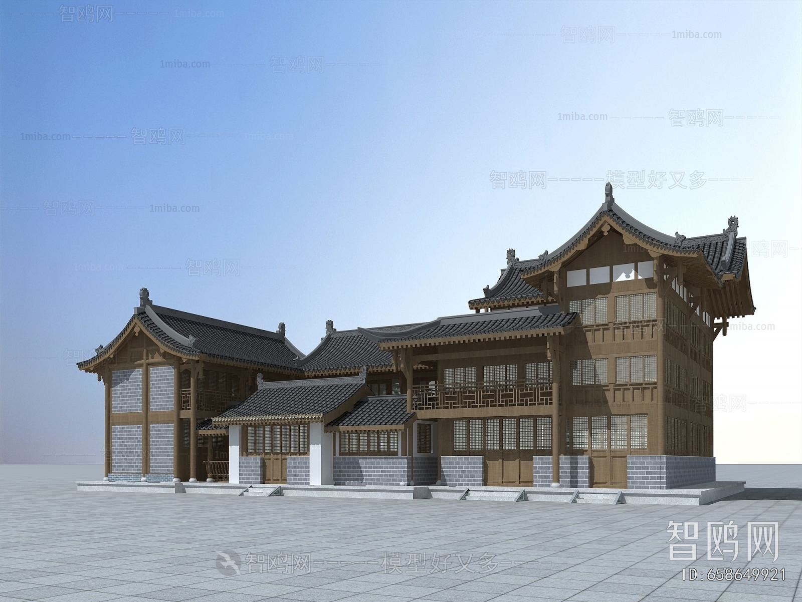Chinese Style Ancient Architectural Buildings