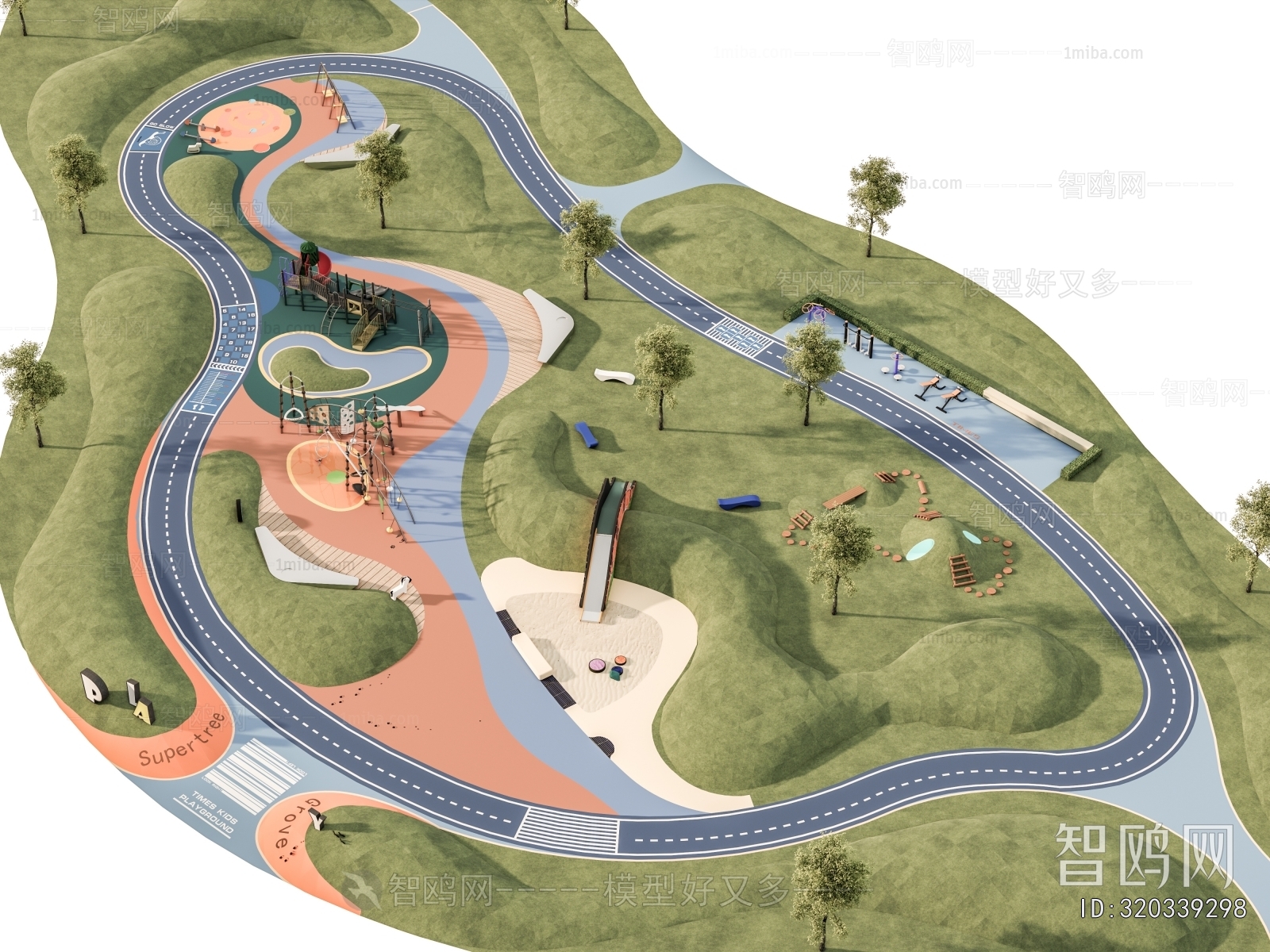 Modern Park Landscape