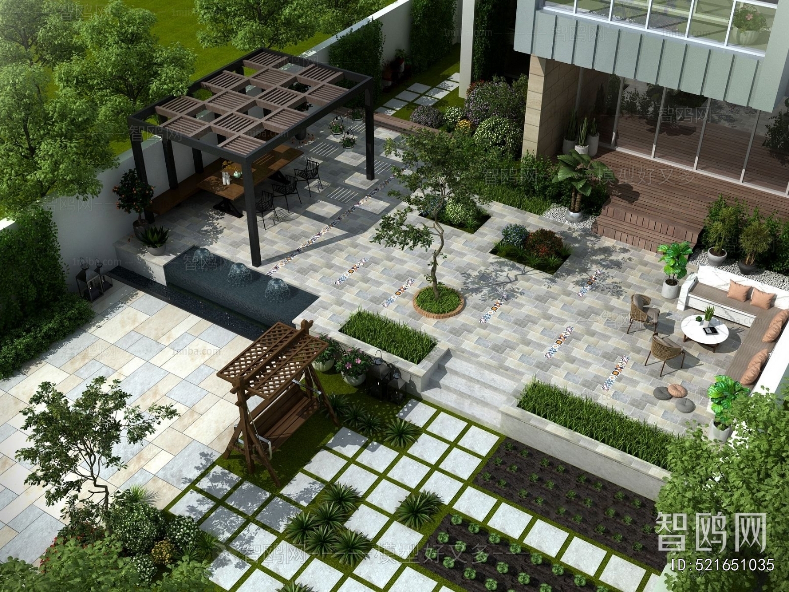 Modern Courtyard/landscape