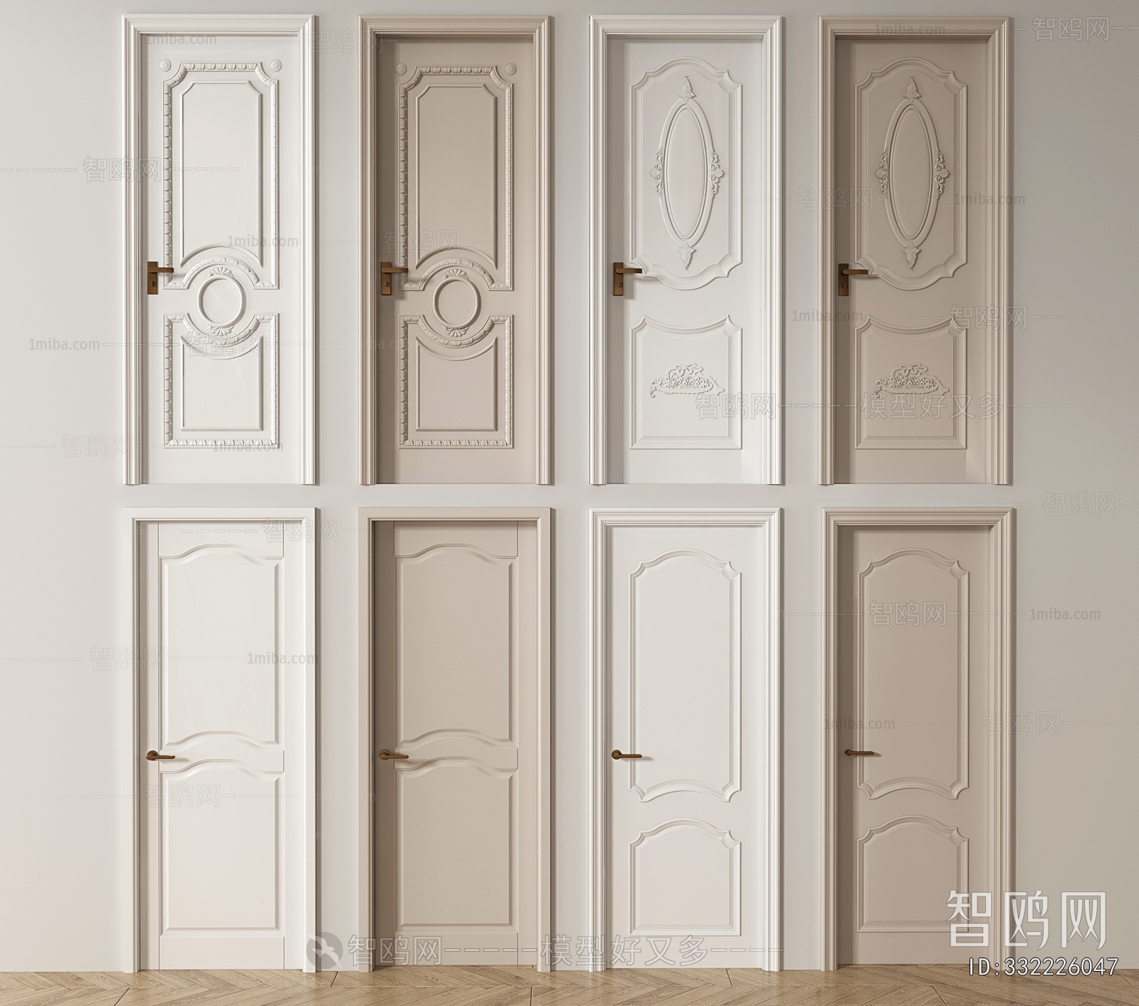 Simple European Style Single Door