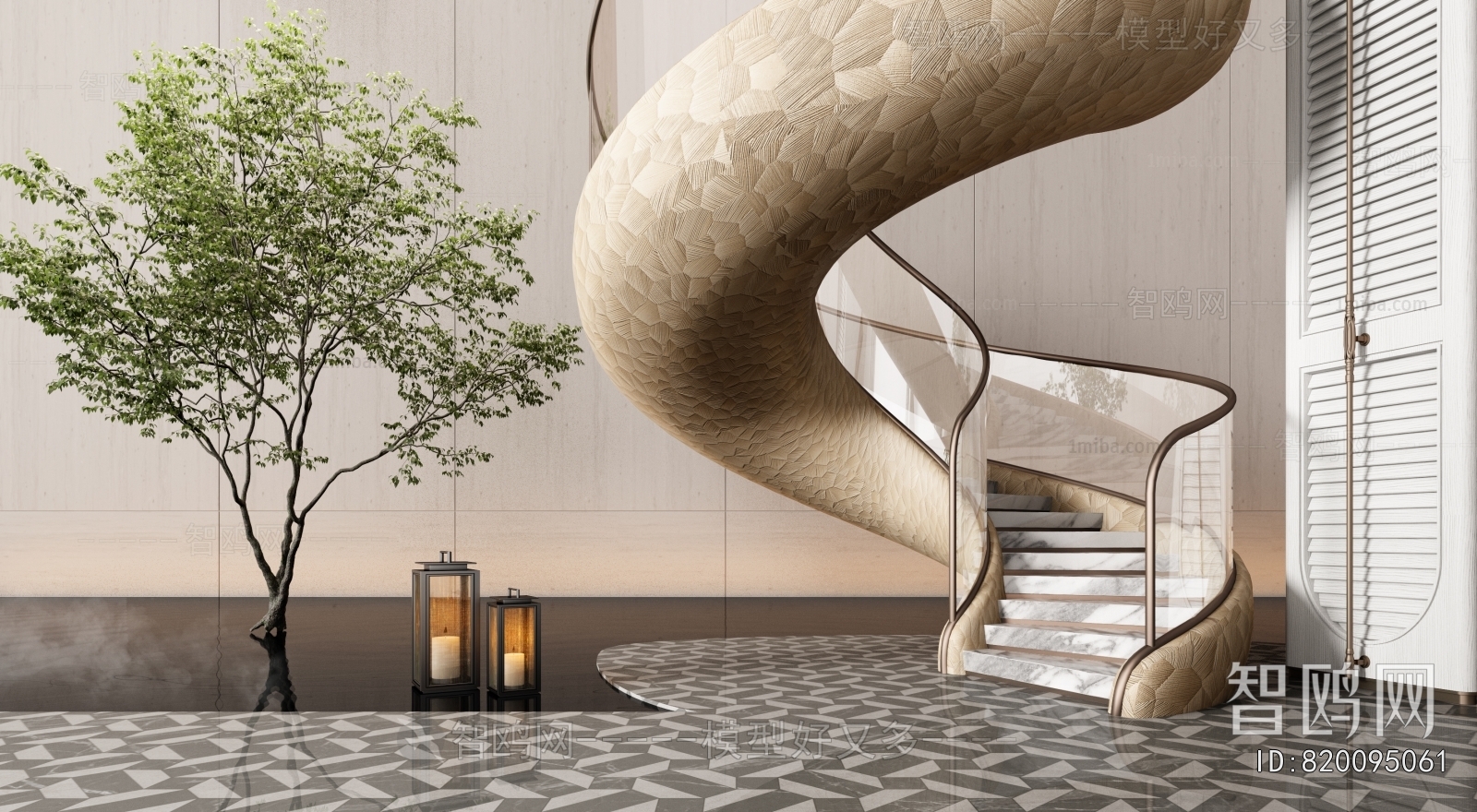 Modern Rotating Staircase