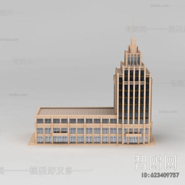 Simple European Style Appearance Of Commercial Building