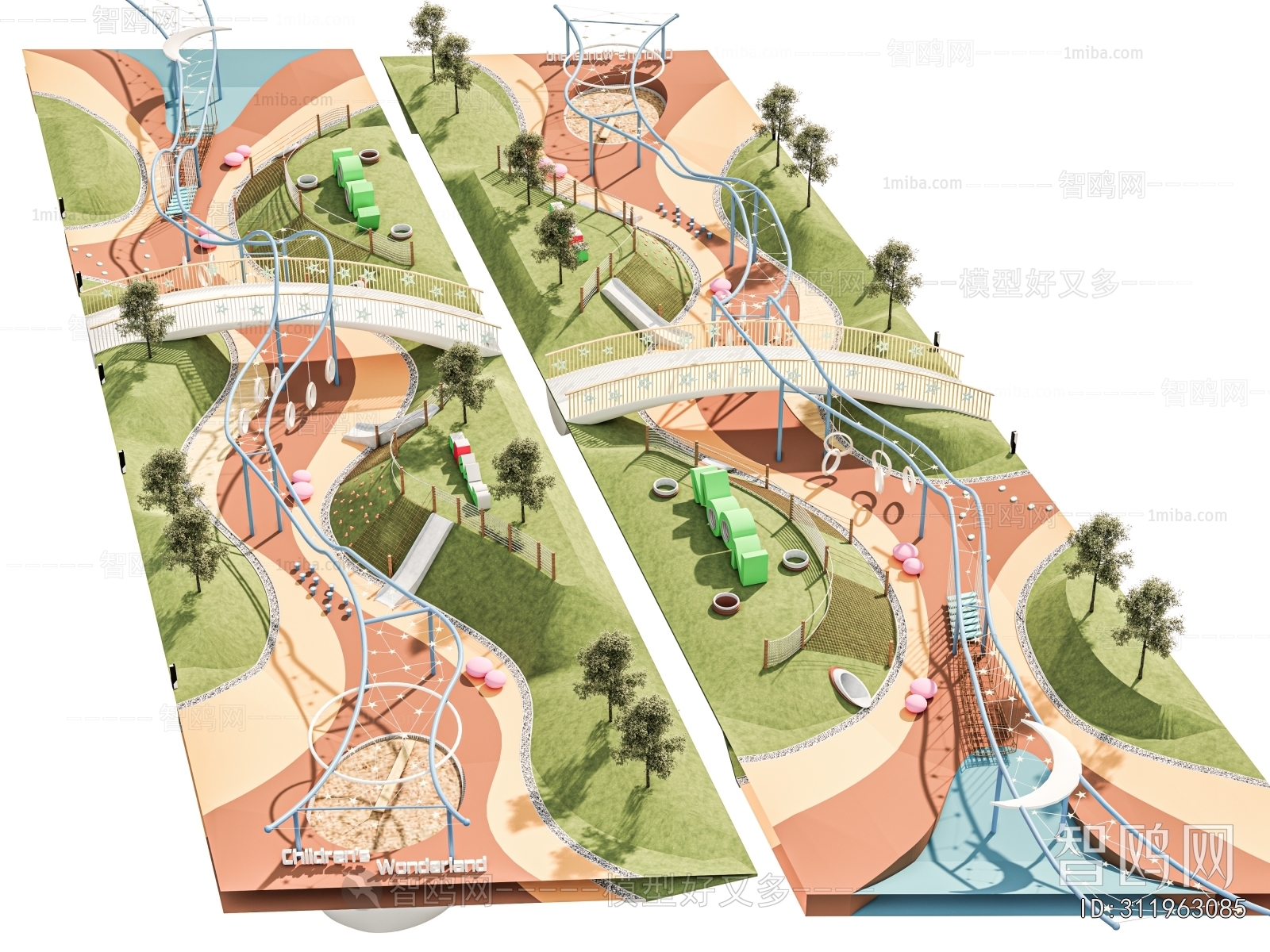 Modern Park Landscape