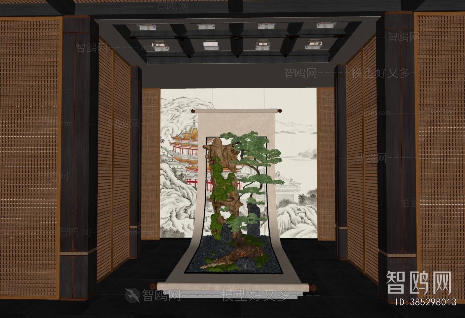 New Chinese Style Plant Landscaping