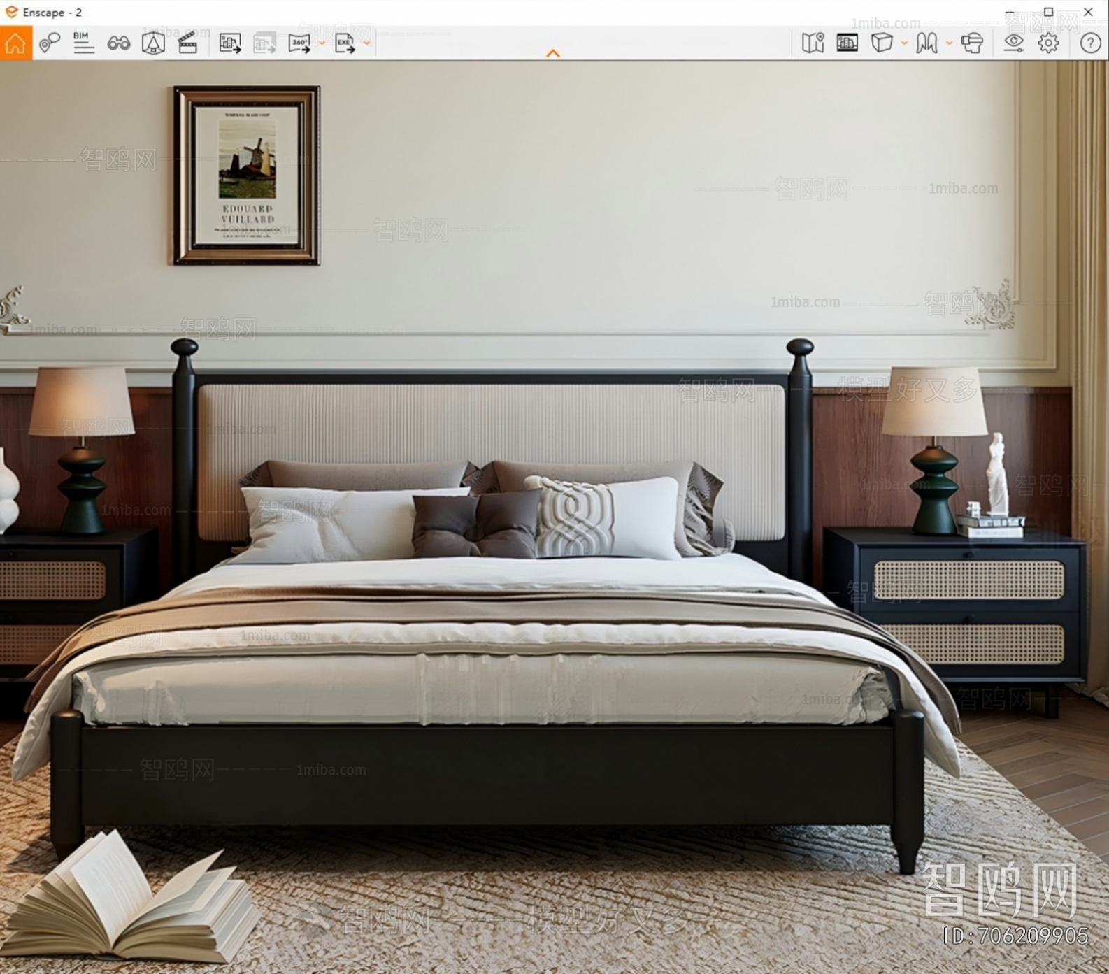 French Style Double Bed