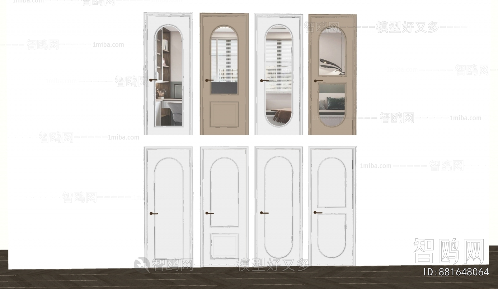 Simple European Style Single Door