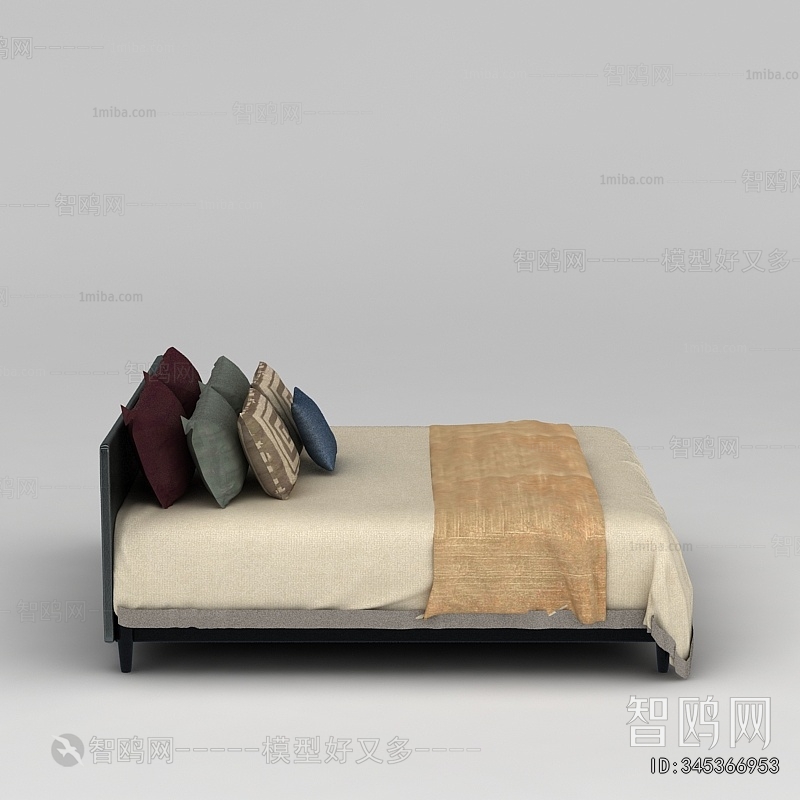 New Chinese Style Double Bed