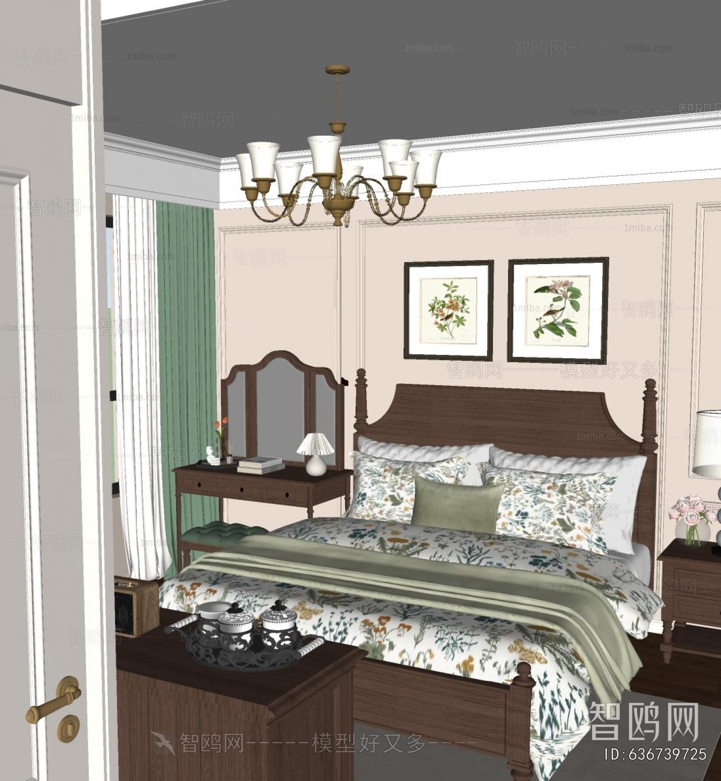 French Style Double Bed