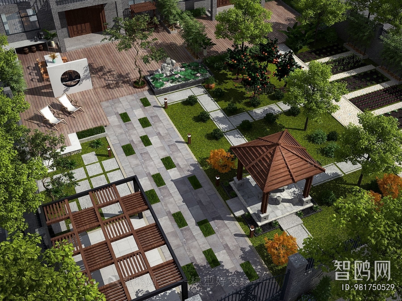 Modern Courtyard/landscape