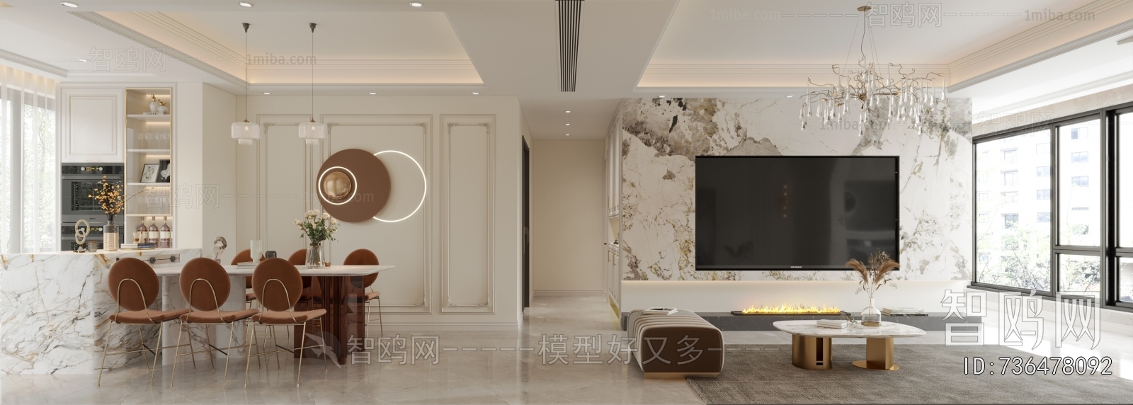 American Style A Living Room