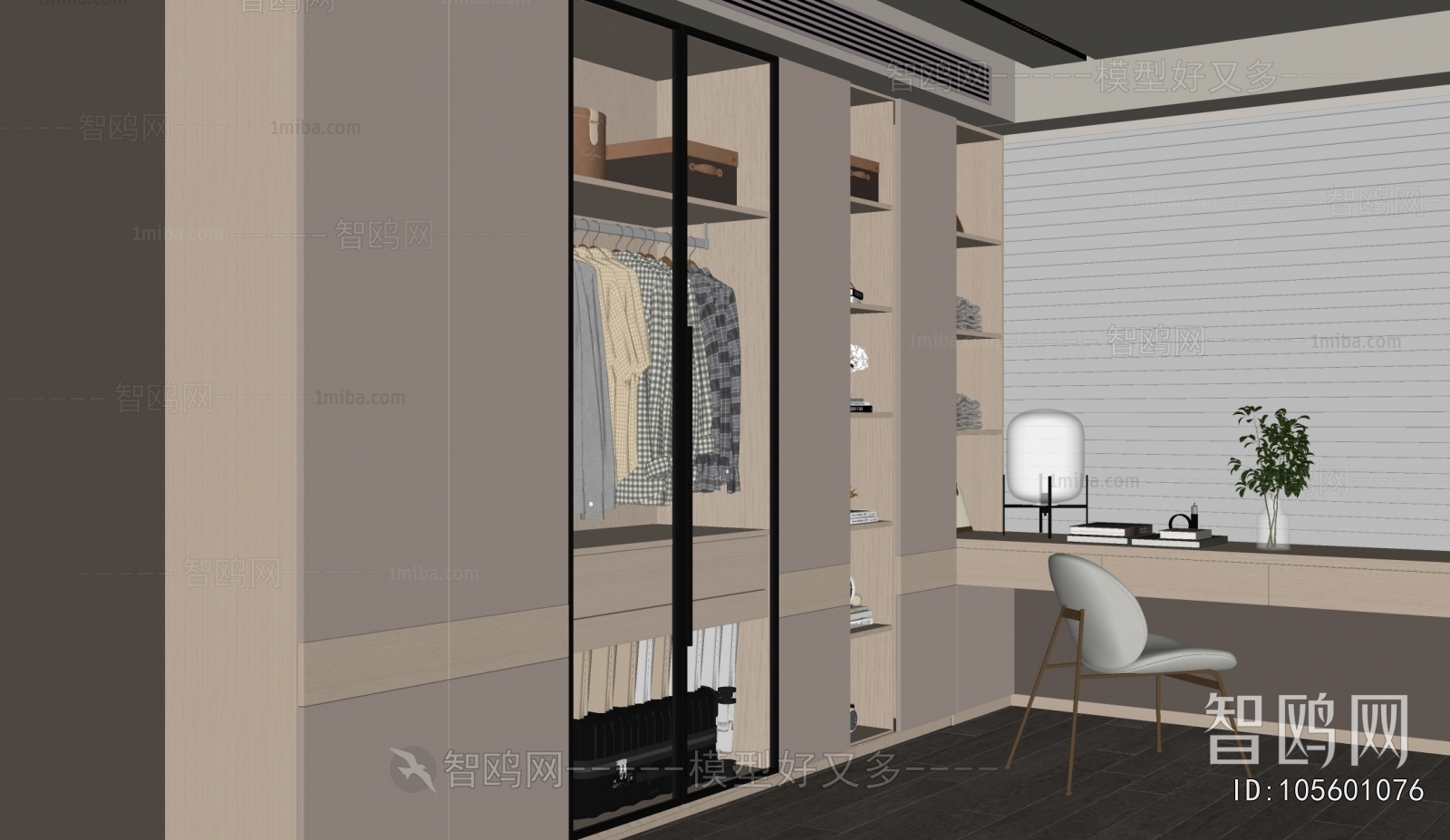 Modern Clothes Storage Area