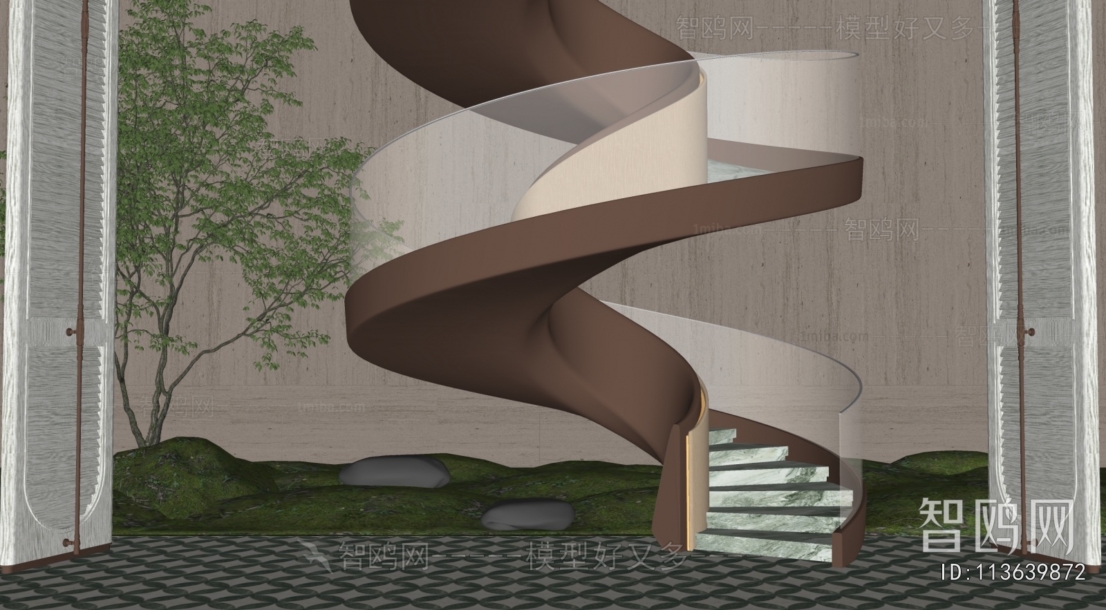 Modern Rotating Staircase