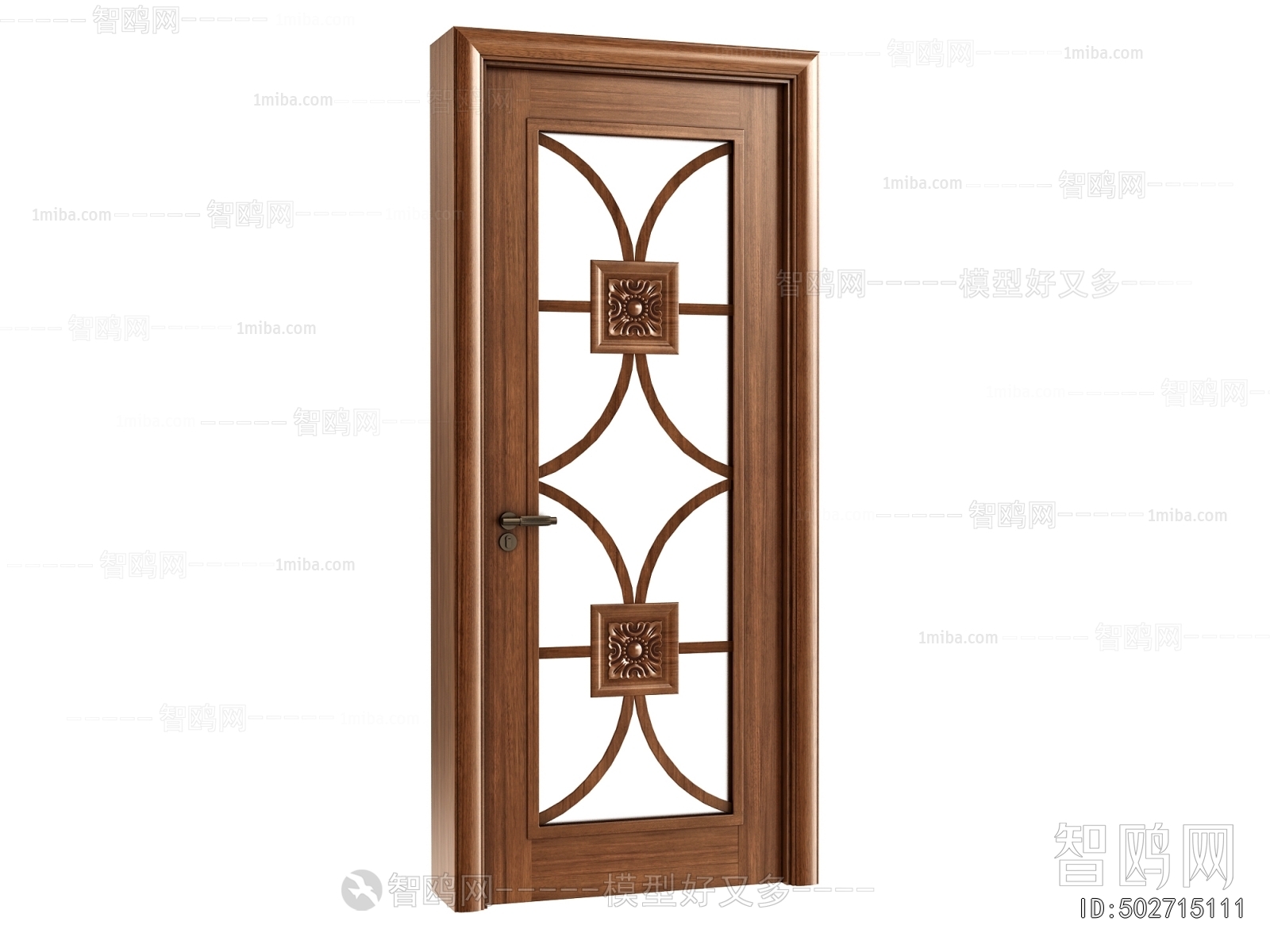 Simple European Style Single Door