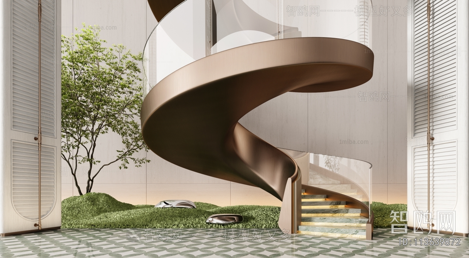 Modern Rotating Staircase