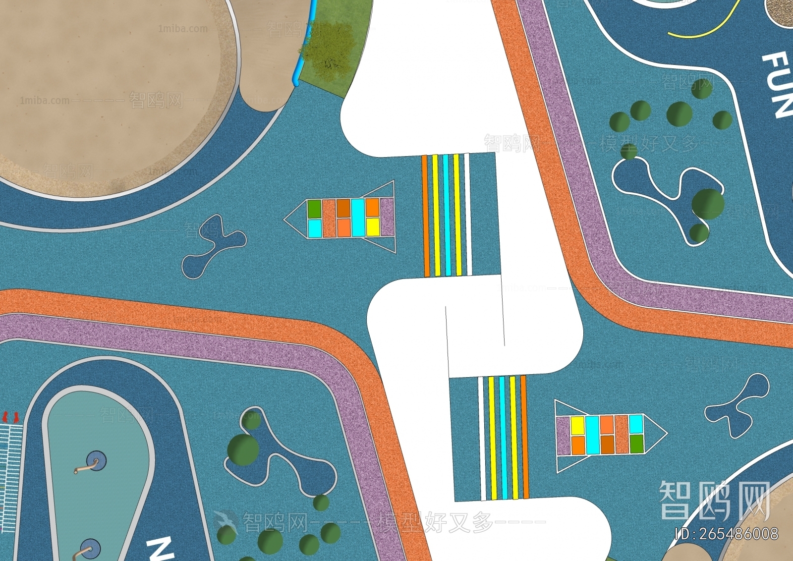 Modern Park Landscape