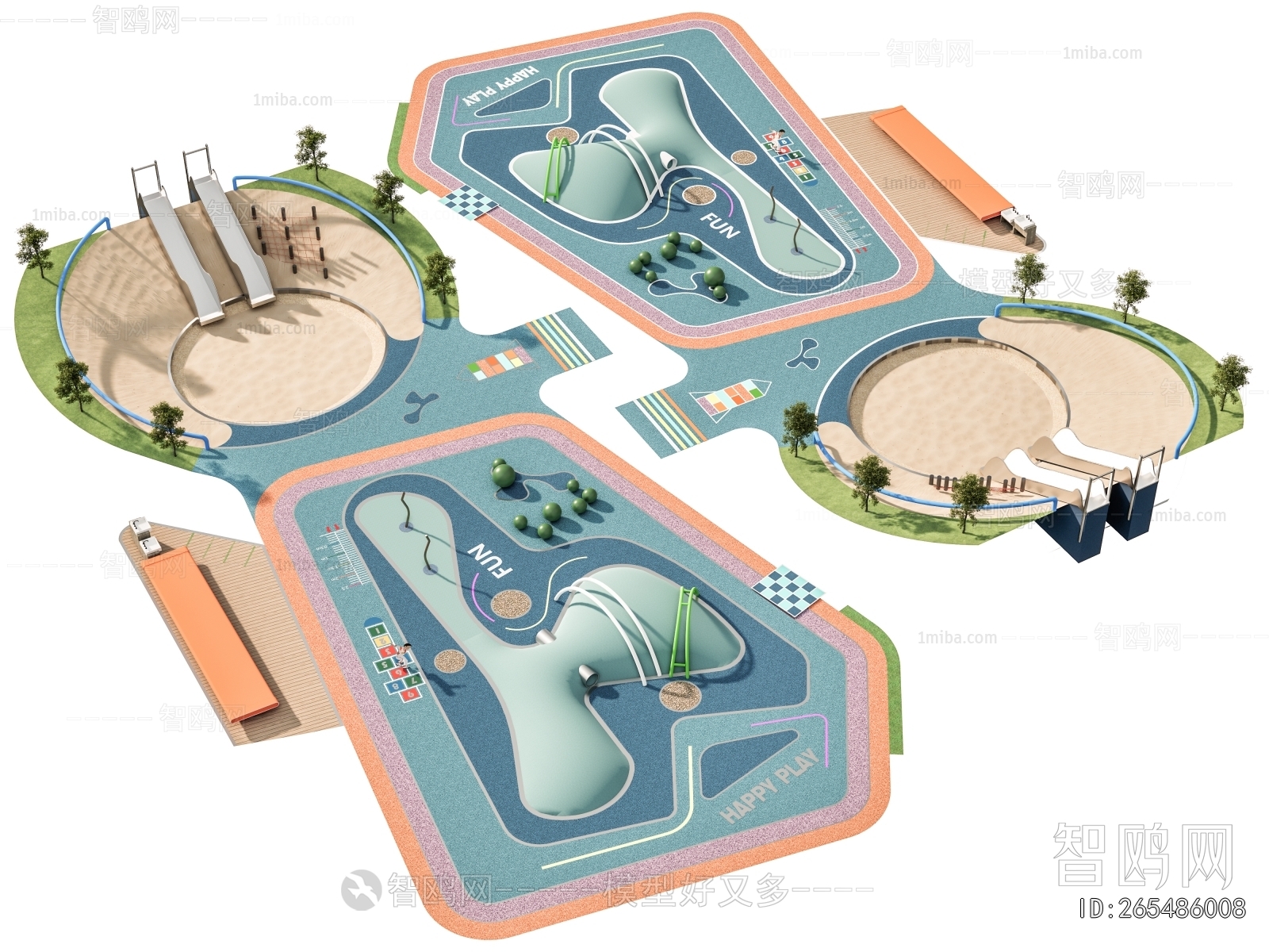 Modern Park Landscape