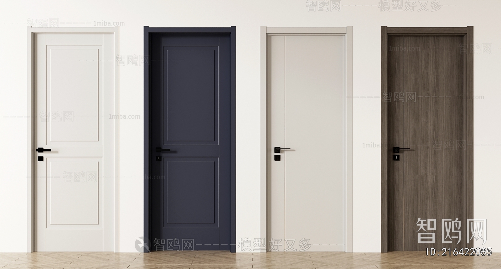 Simple European Style Single Door