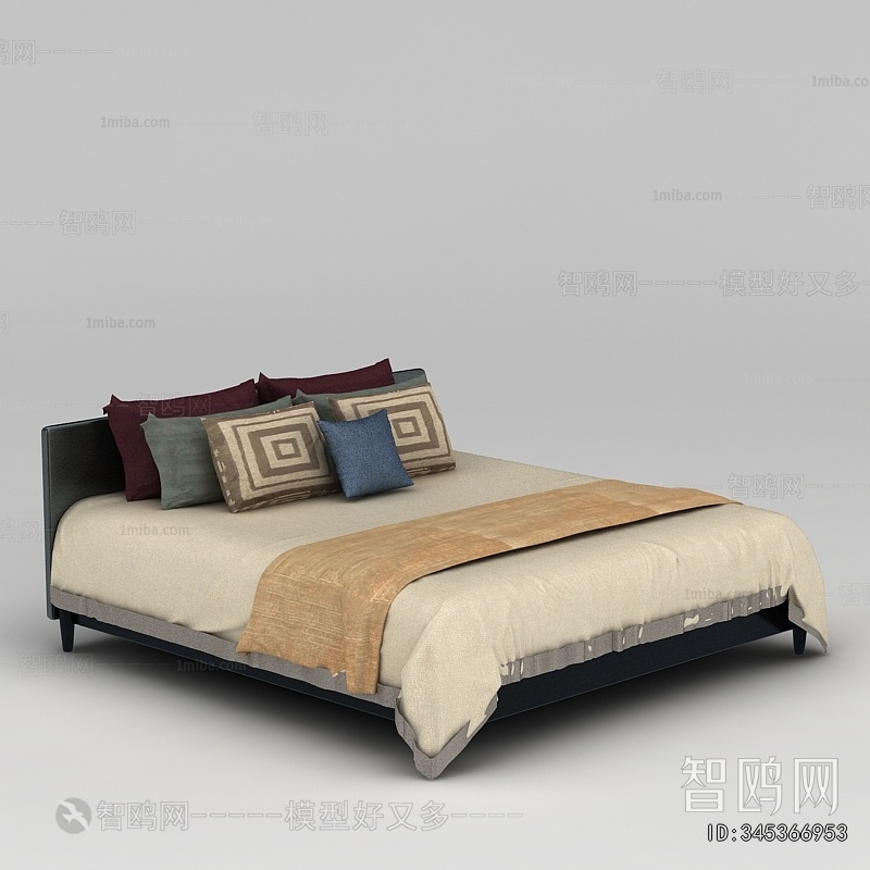 New Chinese Style Double Bed