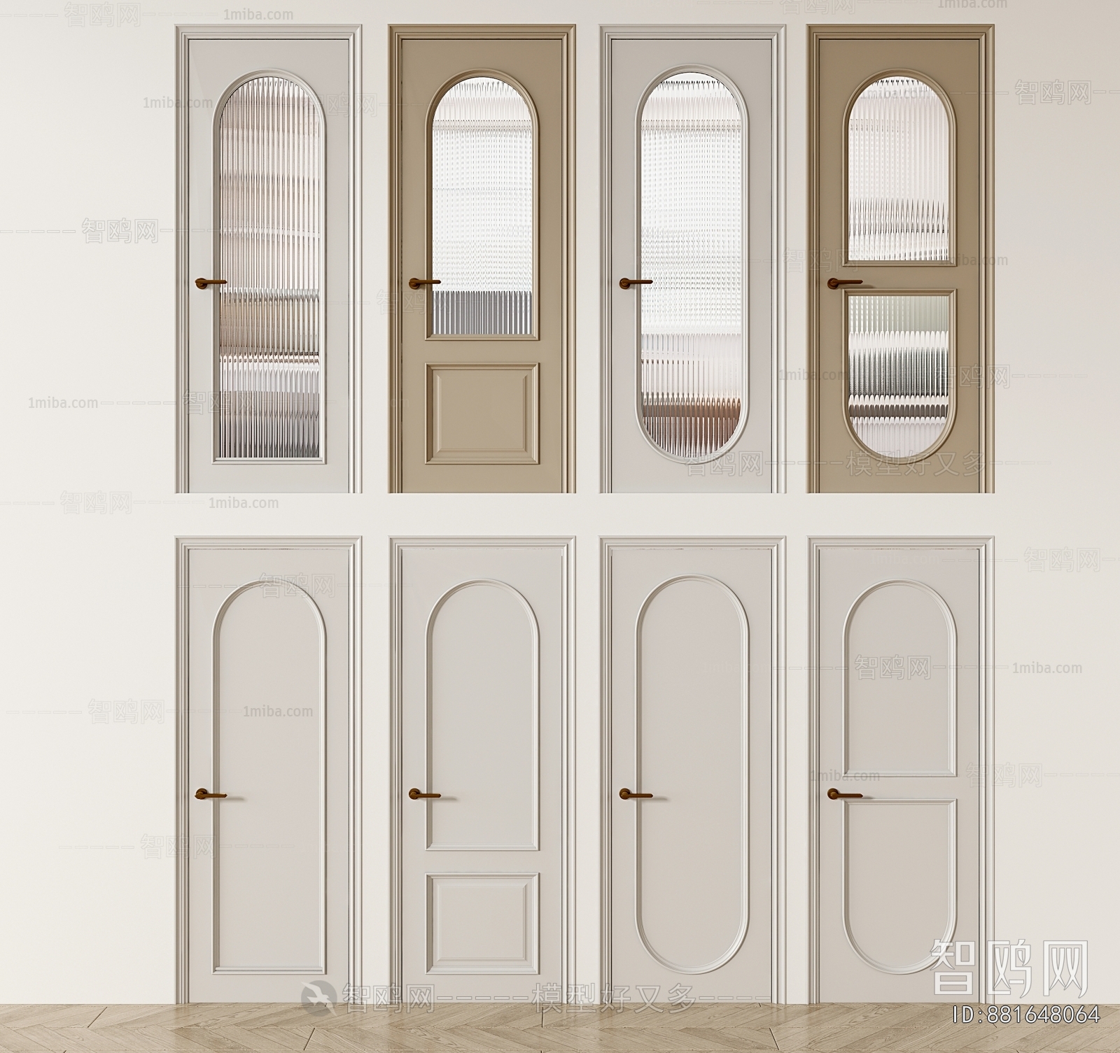 Simple European Style Single Door