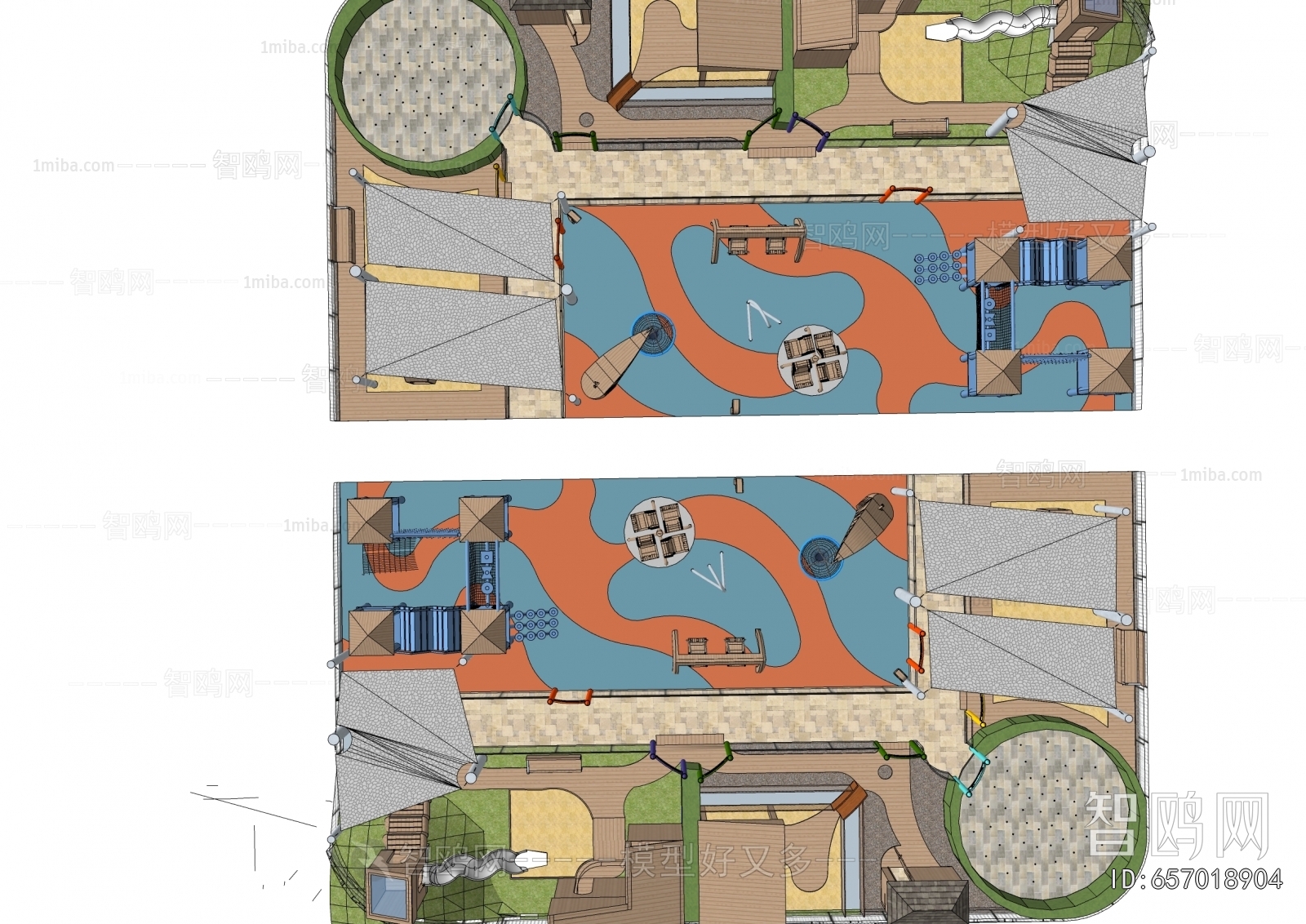 Modern Park Landscape