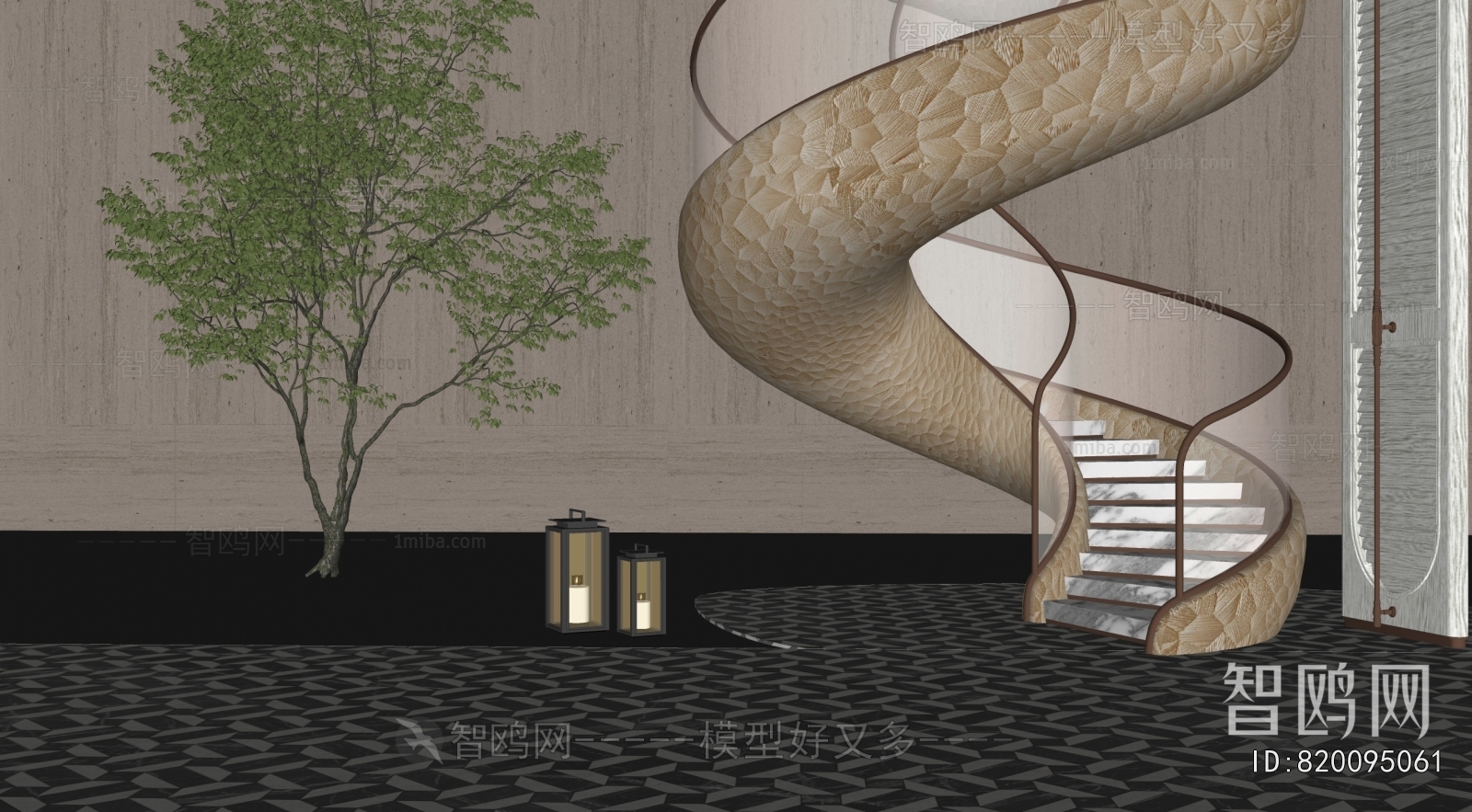 Modern Rotating Staircase