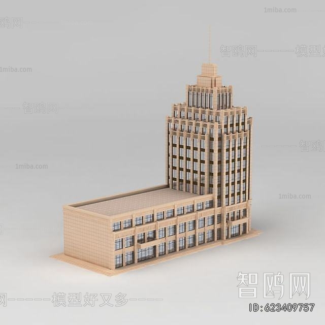 Simple European Style Appearance Of Commercial Building