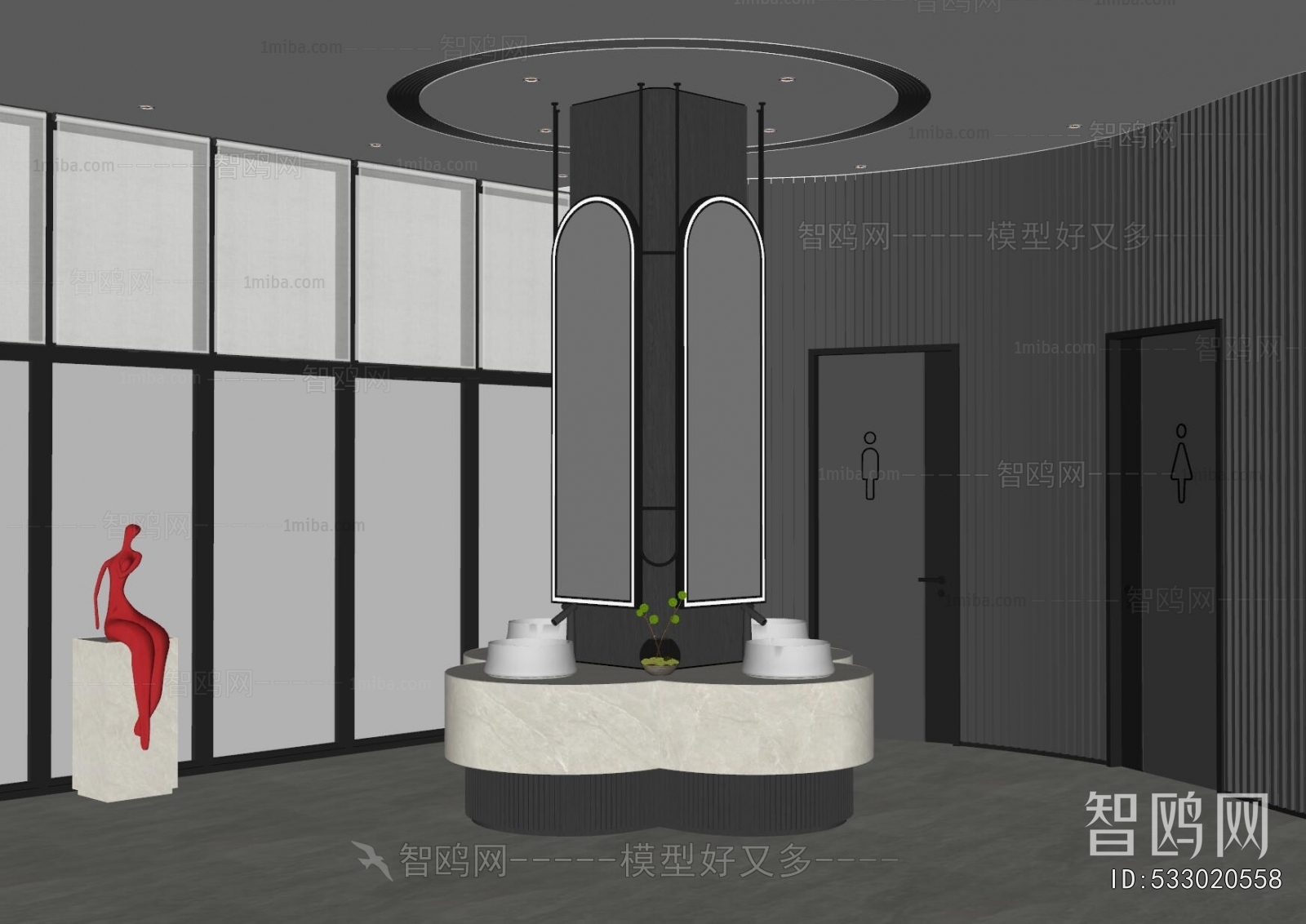 Modern Public Toilet